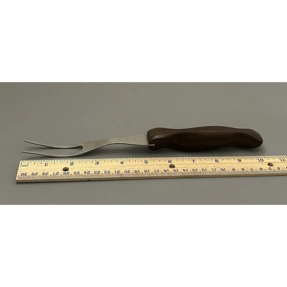 Cutco No. 26 Carving Serving Meat Fork With Brown Handle Made in USA VTG